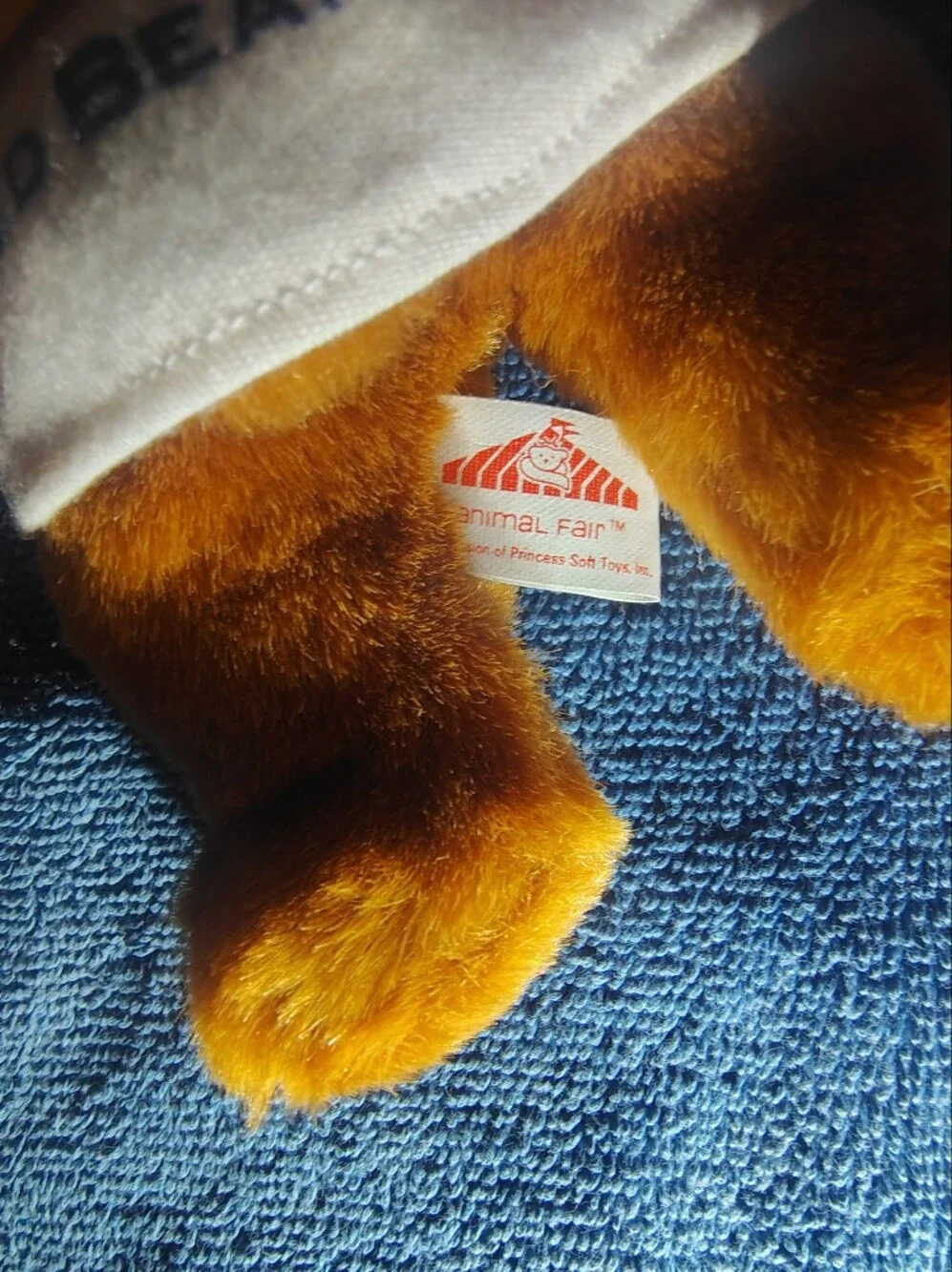 Animal Plush Tan/Brown Puppy with Light Gray Shirt